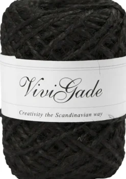 Natursnor - Tykkelse 1-2 MM - Hamp - Sort - 30 M