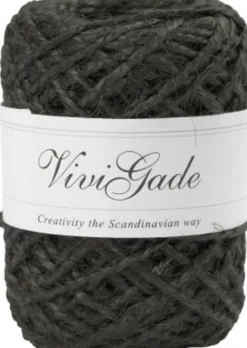 Natursnor - Tykkelse 1-2 MM - Hamp - Sort - 30 M