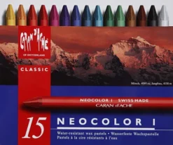 Neocolor I - Pastelkridt - L 10 CM - 8 MM - Flere Farver - 15 Stk