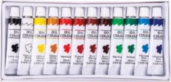 Oliefarver Med M 12 Tuber Á 12 ML