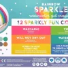 Ooly - Gel Farvekridt 12 Stk - Rainbow Sparkle Watercolor Metallic