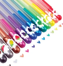 Ooly - Gelpen Med Duft 12 Stk - Yummy Yummy Glitter