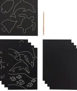 Ooly - Ridsekort - Ocean Life - Scratch Og Scribble