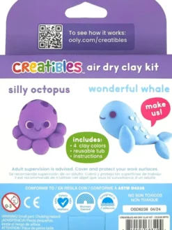 Ooly - Selvhærdende Ler - Ocean Bffs 4 Farver - Creatibles