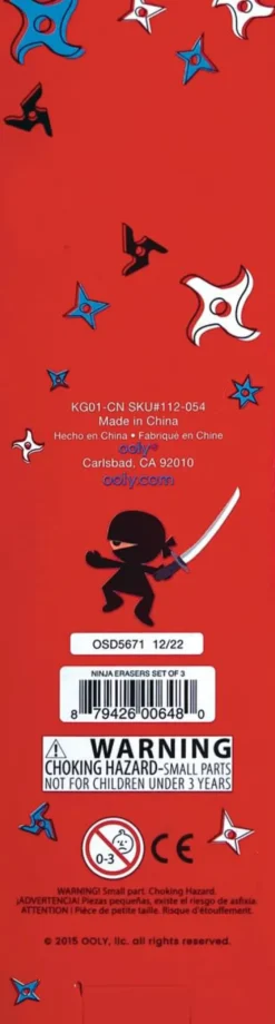 Ooly - Viskelæder 3 Stk - Ninja