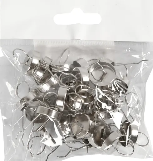 Ophæng - Ø 13 MM - Hulstr. 5 MM - Sølv - 25 Stk