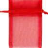 Organzapose - Str. 7X10 CM - Rød - 10 Stk