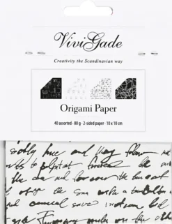 Origami Papir - Str. 10X10 CM - 80 G - 40 Ark