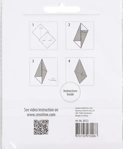 Origami Papir - Str. 10X10 CM - 128 G - Guld - 20 Ark