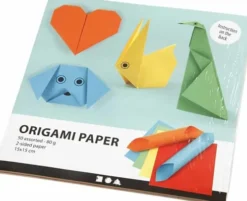 Origami Papir - Str. 15X15 CM - 80 G - 5X10 Ark