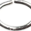 Oval-Ring - Tykkelse 1 MM - Forsølvet - 40 Stk