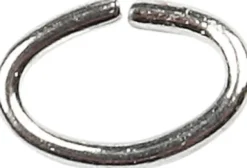 Oval-Ring - Tykkelse 0,7 MM - Forsølvet - 50 Stk