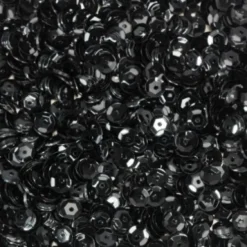 Pailletter - Sort - 8 MM - 500 G