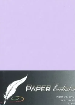 Paper Exclusive - Kort - A6 - 240G - Violet Tekstureret - 10 Stk