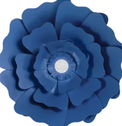 Papirblomster - Ø 15+25 CM - 230 G - Blå - 2 Stk