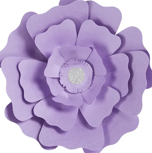 Papirblomster - Ø 15+25 CM - 230 G - Lilla - 2 Stk