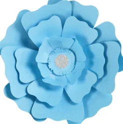 Papirblomster - Ø 15+25 CM - 230 G - Lyseblå - 2 Stk