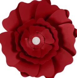 Papirblomster - Ø 15+25 CM - 230 G - Rød - 2 Stk
