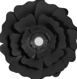 Papirblomster - Ø 15+25 CM - 230 G - Sort - 2 Stk