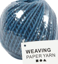 Papirgarn - Tykkelse 2,5-3 MM - Mørk Blå - L 40 M - 150 G