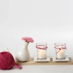 Papirgarn - Tykkelse 2,5-3 MM - Pink - L 40 M - 150 G