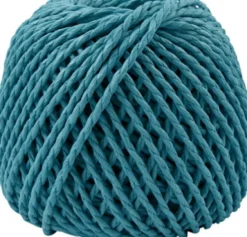 Papirgarn - Tykkelse 2,5-3 MM - Turkis - L 40 M - 150 G