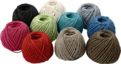 Papirgarn - Tykkelse 2,5-3 MM - 10X40 M - 10X150 G