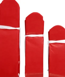 Papir Pomponer - Ø 20+24+30 CM - 16 G - Rød - 3 Stk
