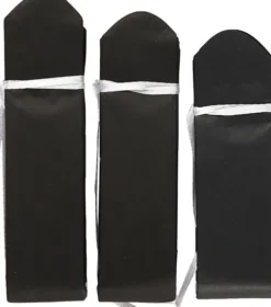 Papir Pomponer - Ø 20+24+30 CM - 16 G - Sort - 3 Stk