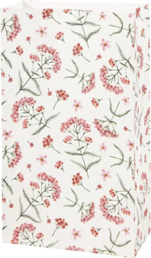 Papirposer - Blomster - 21X6X12 CM - 80 G - 8 Stk