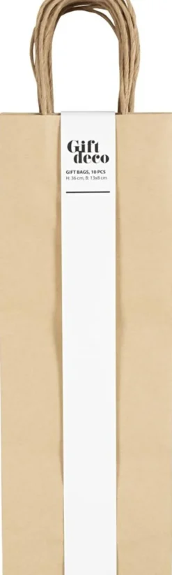 Papirposer - Brun - 36X13X8 CM - 125 G - 10 Stk