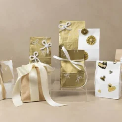 Papirposer - Guld - 22.5X6,5X11 CM - 50 G - 10 Stk