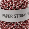 Papirsnor - Tykkelse 1 MM - Rød/Hvid - 50 M