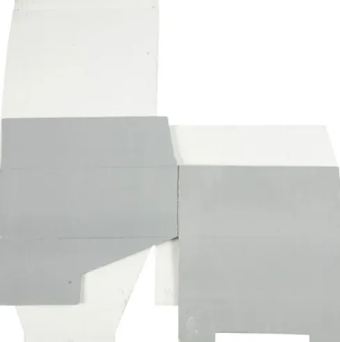 Papæske - H 10 CM - L 25 - B 22 - Lys Grå - 1 Stk