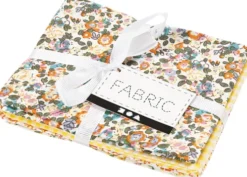 Patchworkstof - Str. 45X55 CM - 100 G - Gul - 4 Stk./ 1 Bundt