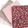 Patchworkstof - Str. 45X55 CM - 100 G - Rosa - 4 Stk./ 1 Bundt