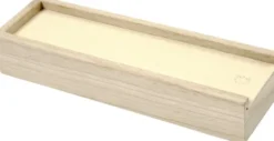Penalhus - DIY - Mal Selv Trææske Med Låg - 20X6X3,5 CM