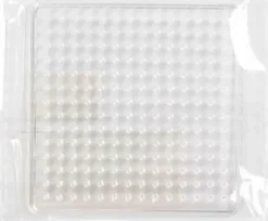 Perleplade - Firkant - Medium - Str. 7X7 CM - Klar