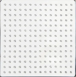 Perleplade - Firkant - Medium - Str. 7X7 CM - Klar