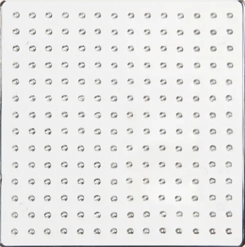 Perleplade - Firkant - Medium - Str. 7X7 CM - Klar
