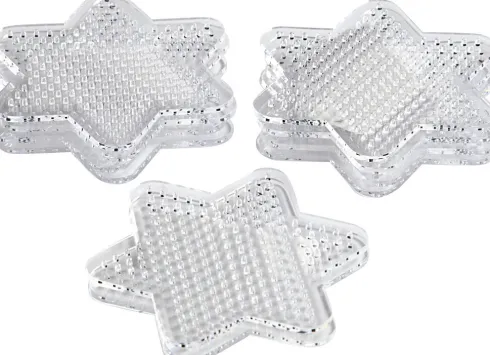 Perleplade - Lille Stjerne - Medium - Ø 10 CM - 10 Stk
