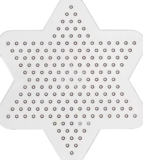 Perleplade - Lille Stjerne - Medium - Ø 10 CM - 10 Stk