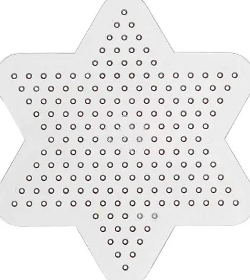 Perleplade - Lille Stjerne - Medium - Ø 10 CM - 10 Stk