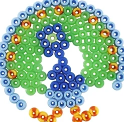Perleplade - Oval Hjerte Hexagon Cirkel Firkant Stjerne - 6 Stk