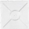 Perleplade - Stor Firkant - Samlekvadrat - Medium - 15X15 CM - Klar - Nabbi