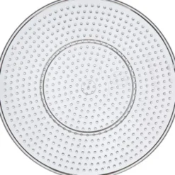Perleplade - Stor Rund - Medium - Ø 15 CM - Klar - 10 Stk