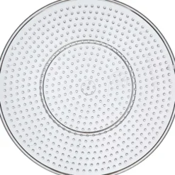 Perleplade - Stor Rund - Medium - Ø 15 CM - Klar - 10 Stk