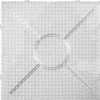 Perleplade - Stor Samlefirkant - Str. 15X15 CM - Jumbo - Klar - 2 Stk