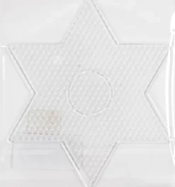 Perleplade - Stor Stjerne - Medium - Str. 15X15 CM - Klar