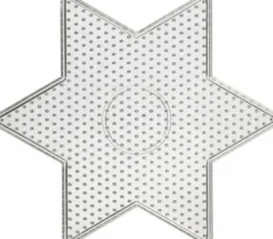 Perleplade - Stor Stjerne - Medium - Str. 15X15 CM - 10 Stk